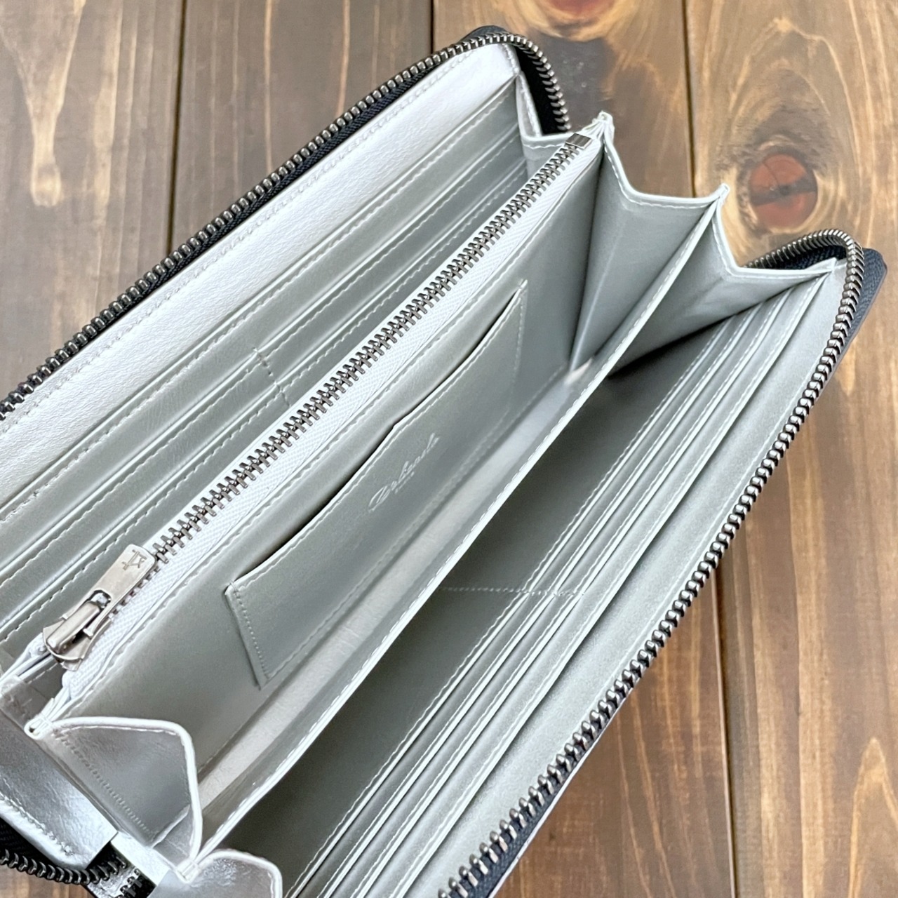 エレファント 長財布 クリスタルブルー