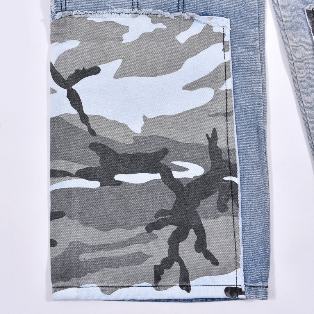 50%OFF】デニム×カモフラ ドッキングデニム | VOLCAN&APHRODITE