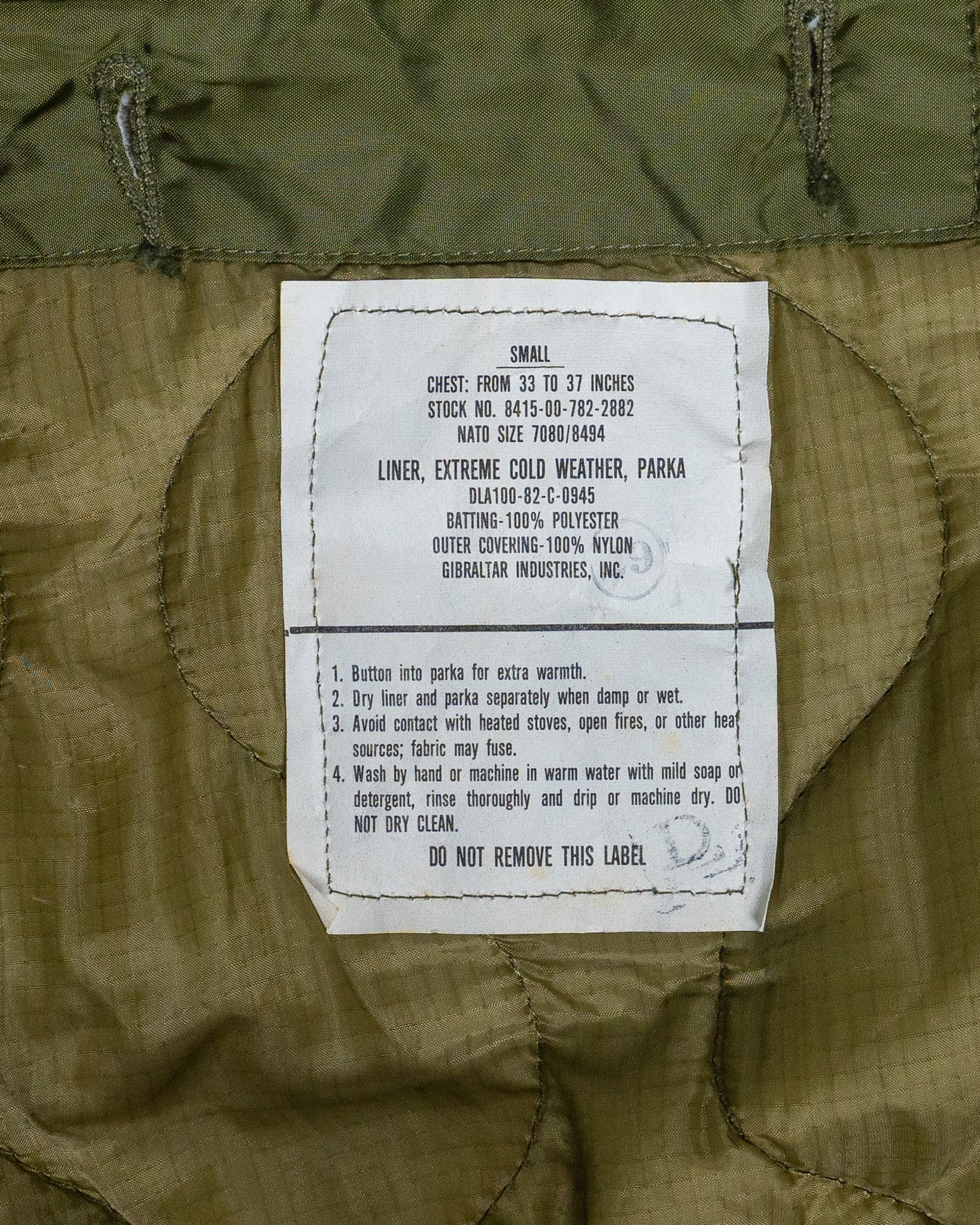 SMALL】 U.S.Army M-65 Field Parka Full Set アメリカ軍 M65