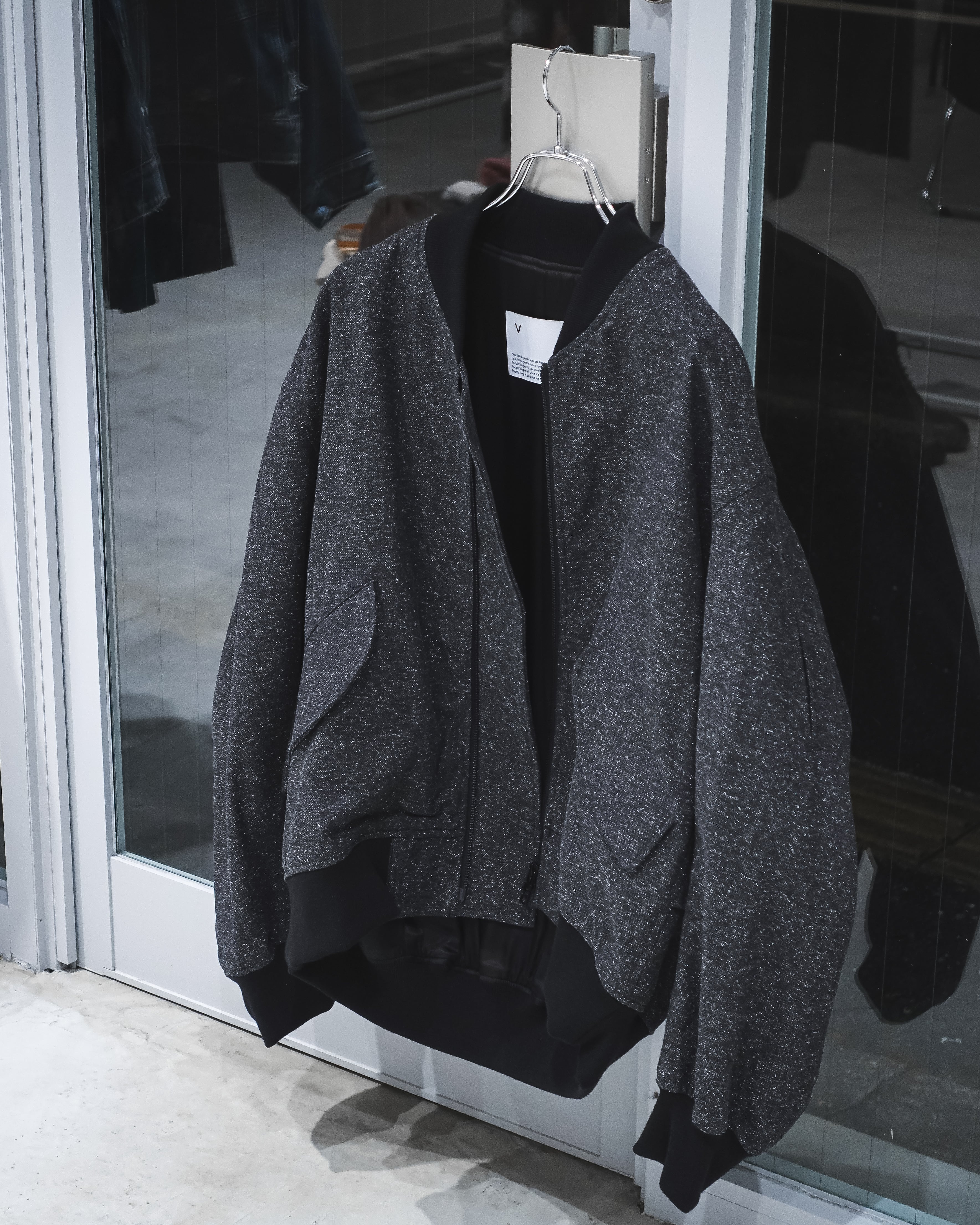 VOAAOV JAZZ NEP BROKEN TWILL MA-1 Blouson BLACK | nua