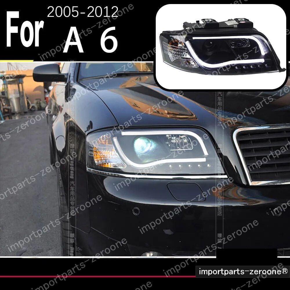 アウディ A6 C5 C6 アップグレードヘッドライト ソナー付き 2005〜2011
