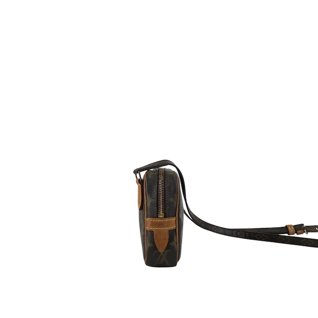 LOUIS VUITTON ルイヴィトン モノグラム ショルダーバッグ ブラウン PVC レザー vintage ヴィンテージ オールド u4jnak