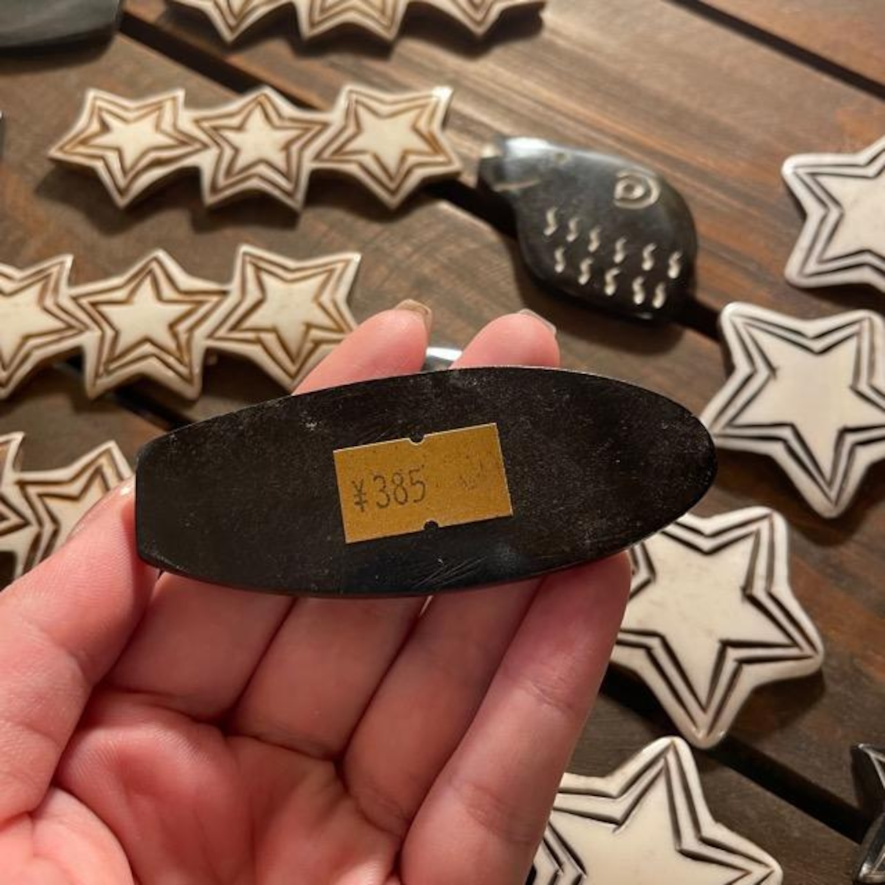 BONE 箸置き ロングボード ブラック / chopstick rest long board black 水牛骨 サーフボード キッチン雑貨 ハンドメイド 手作り 一点もの ギフト プレゼント