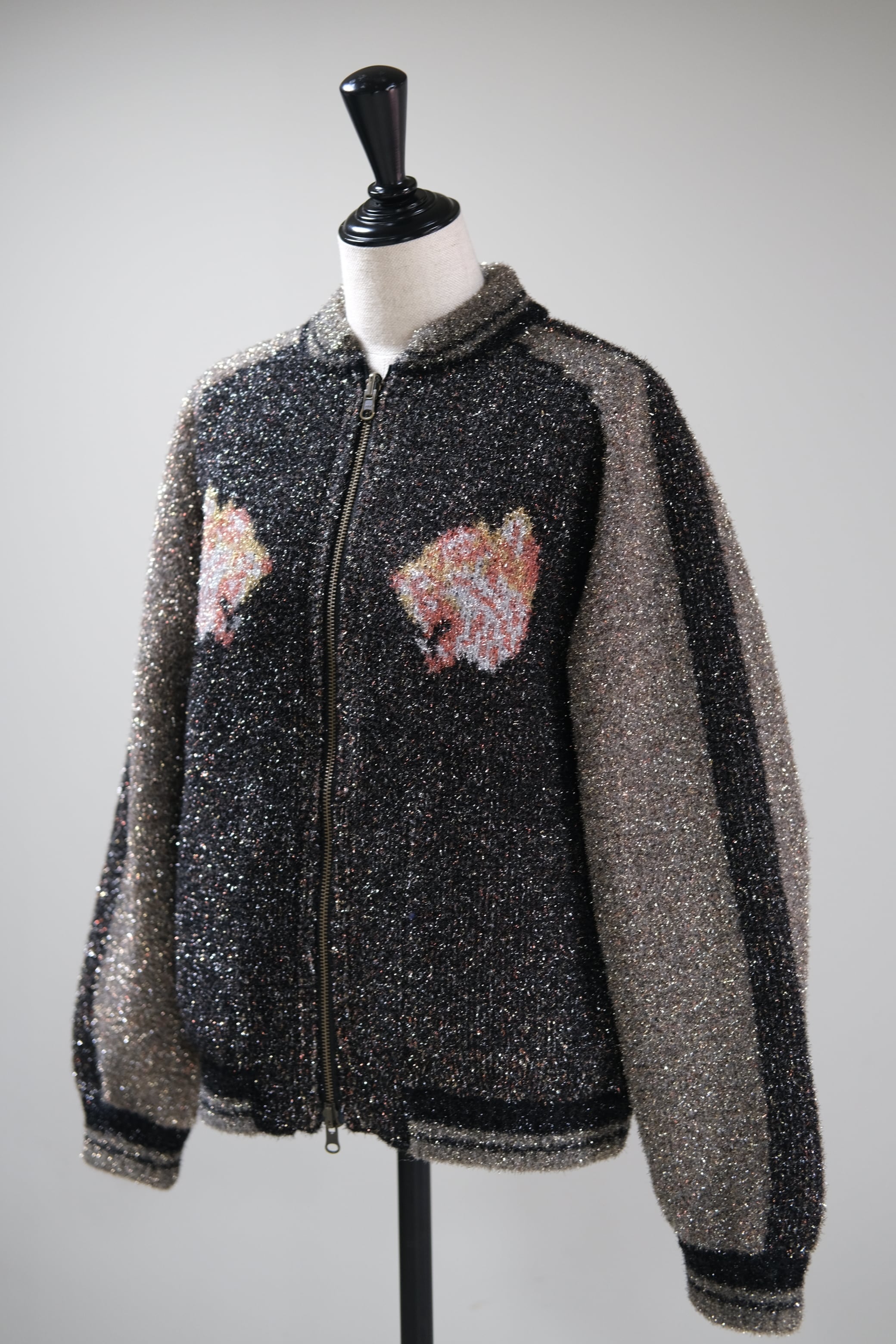 kota gushiken】Lamé Tiger Sukajan with AI - black - | loop