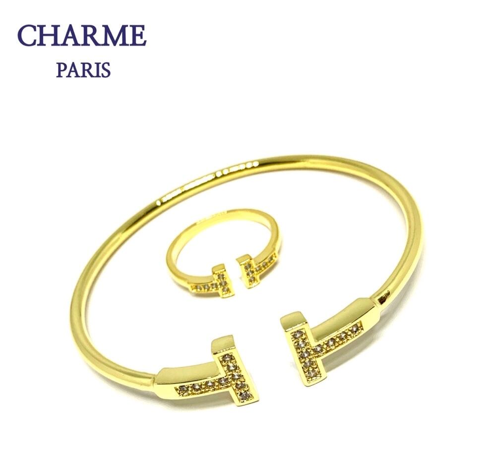 cz diamond T series (gold)