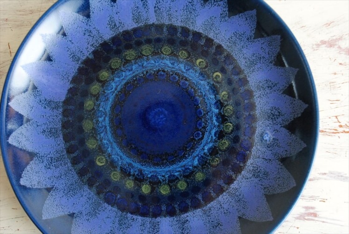 希少！ ARABIA アラビア Hilkka Liisa Ahola Kuutamo 19cm プレート ヒ  