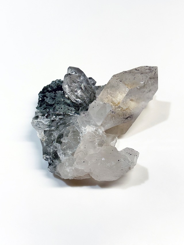 クォーツクラスター×クローライト×アナテース【ML-0183】インド マニハール