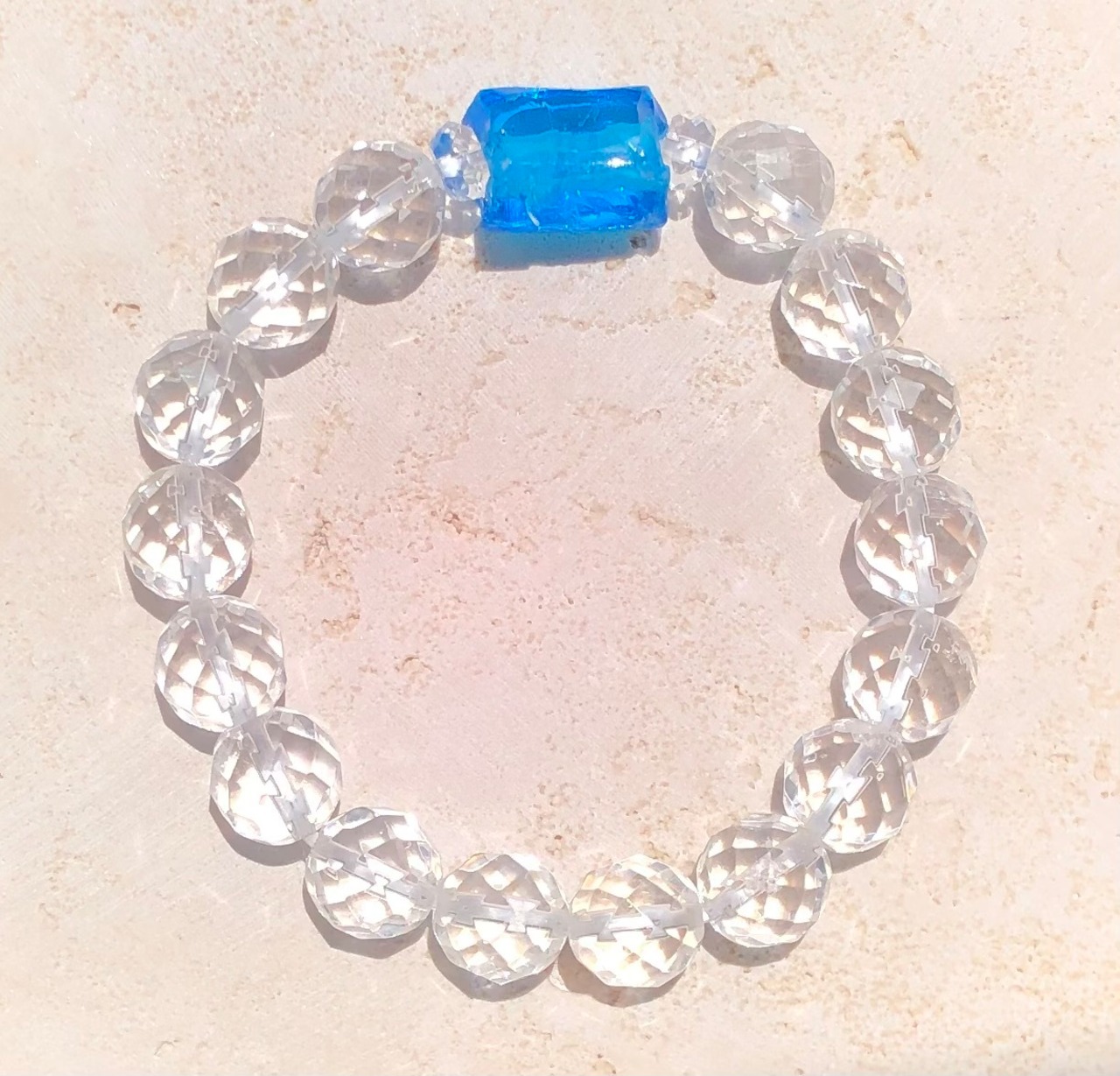 アンダラクリスタル×ミラーボールカット水晶ブレスレット | Stone of 