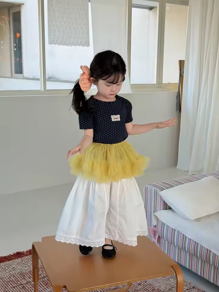 バックオープンドットトップス