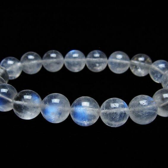 ムーンストーン ブレスレット 10mm 一点物 メール便可 [M便 1/10] 111-44487