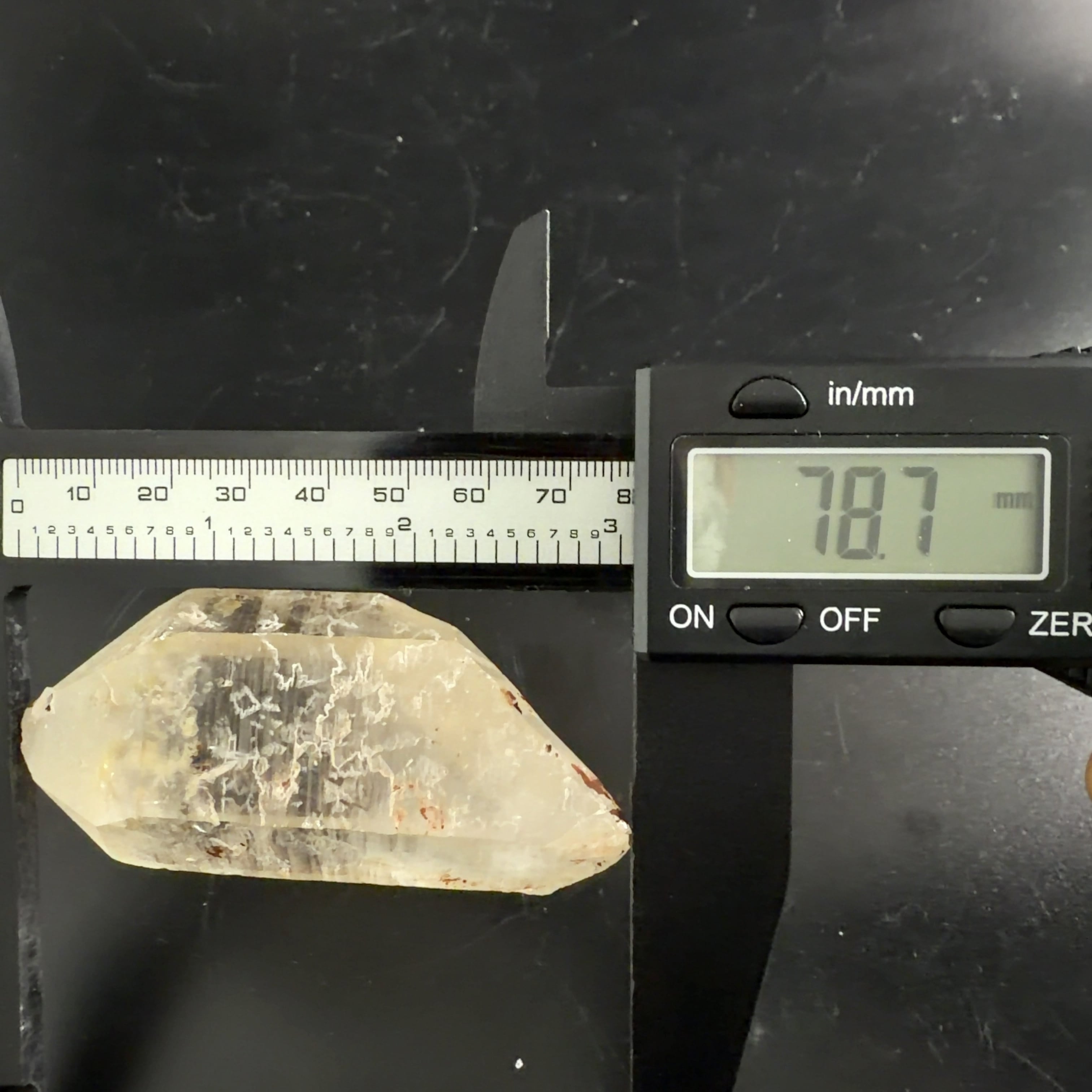 E33051】セルフヒールド 両錐 水晶 クォーツ ヒマラヤ水晶 ヒマラヤ産