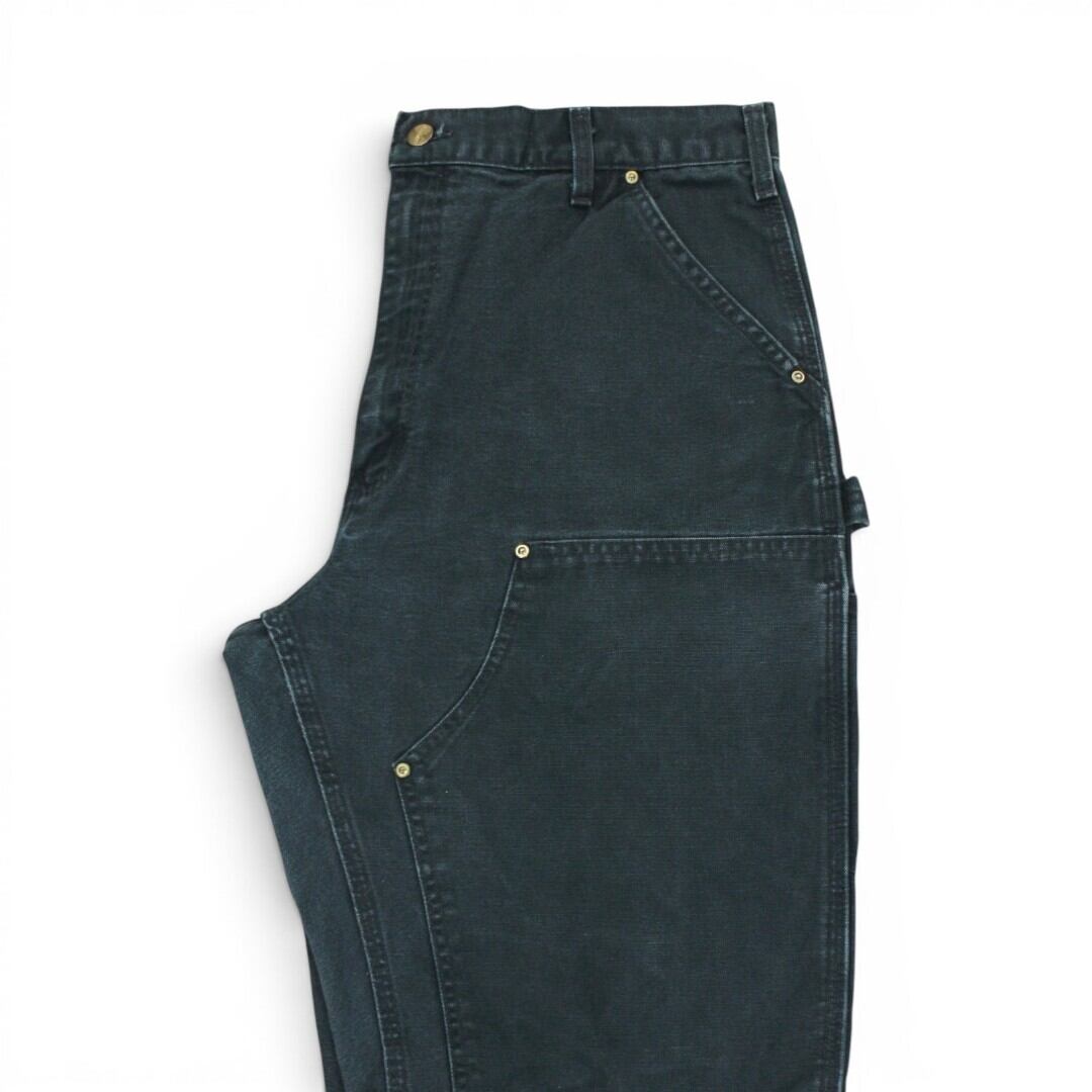 古着 USA製 Carhartt W36×L34 B01 Duck Work Pants BLK カーハート ダック ダブルニー パンツ t005ch684 古着 USA製 Carhartt W36×L34 B01 Duck Work Pants BLK カーハート