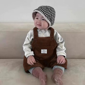 【春作】ポケット付きコーデュロイサロペット　全2色