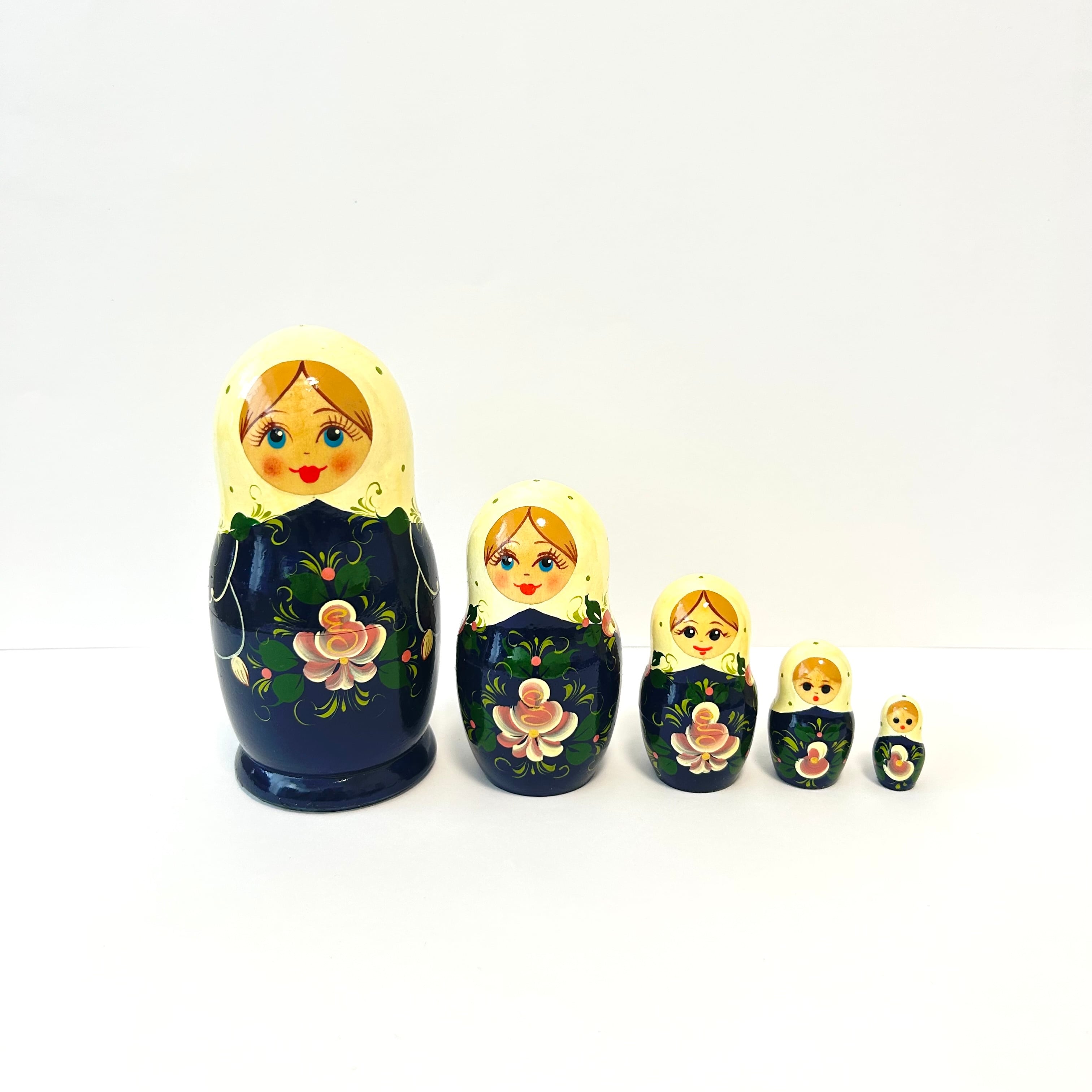 マトリョーシカ 15cm 5ピース  「睡蓮」キーロフ
