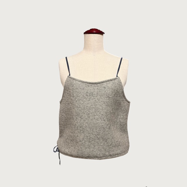 【レイヤードスタイル】大人可愛い トップス キャミソールベスト ビスチェ｜グレー｜画像1