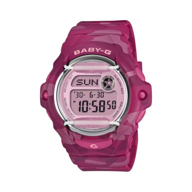 国内正規品 CASIO BABY-G カシオ ベビーG COLOR CAMOUFLAGE ショックレジスト 20気圧防水 レディース腕時計 BG-169CM-4JF