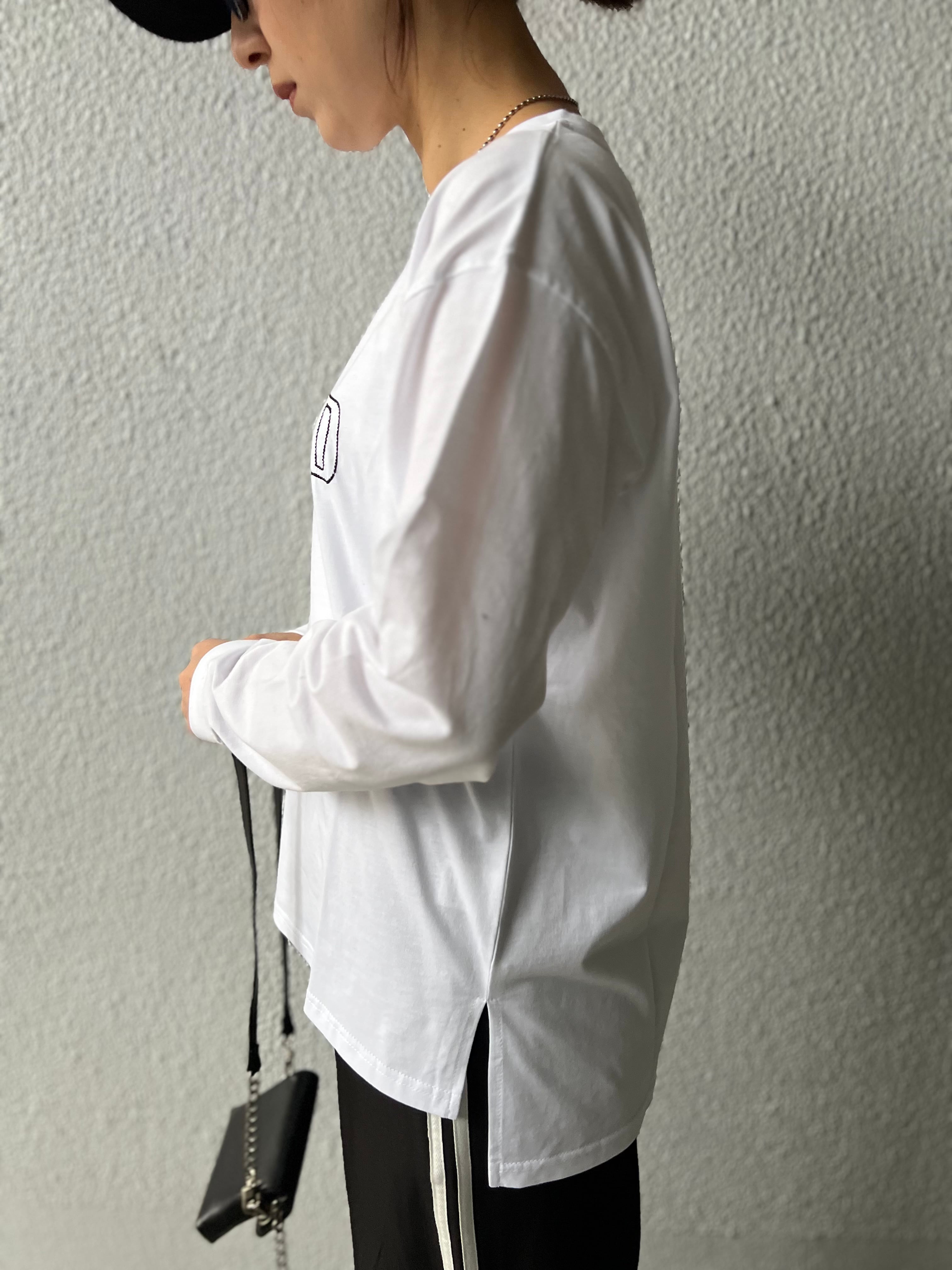 【SELECT】ロゴチェーン刺繍ロンT