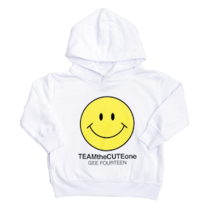 【TEAMtheCUTEone】 SMILE HAPPINESS Kids Hoodie