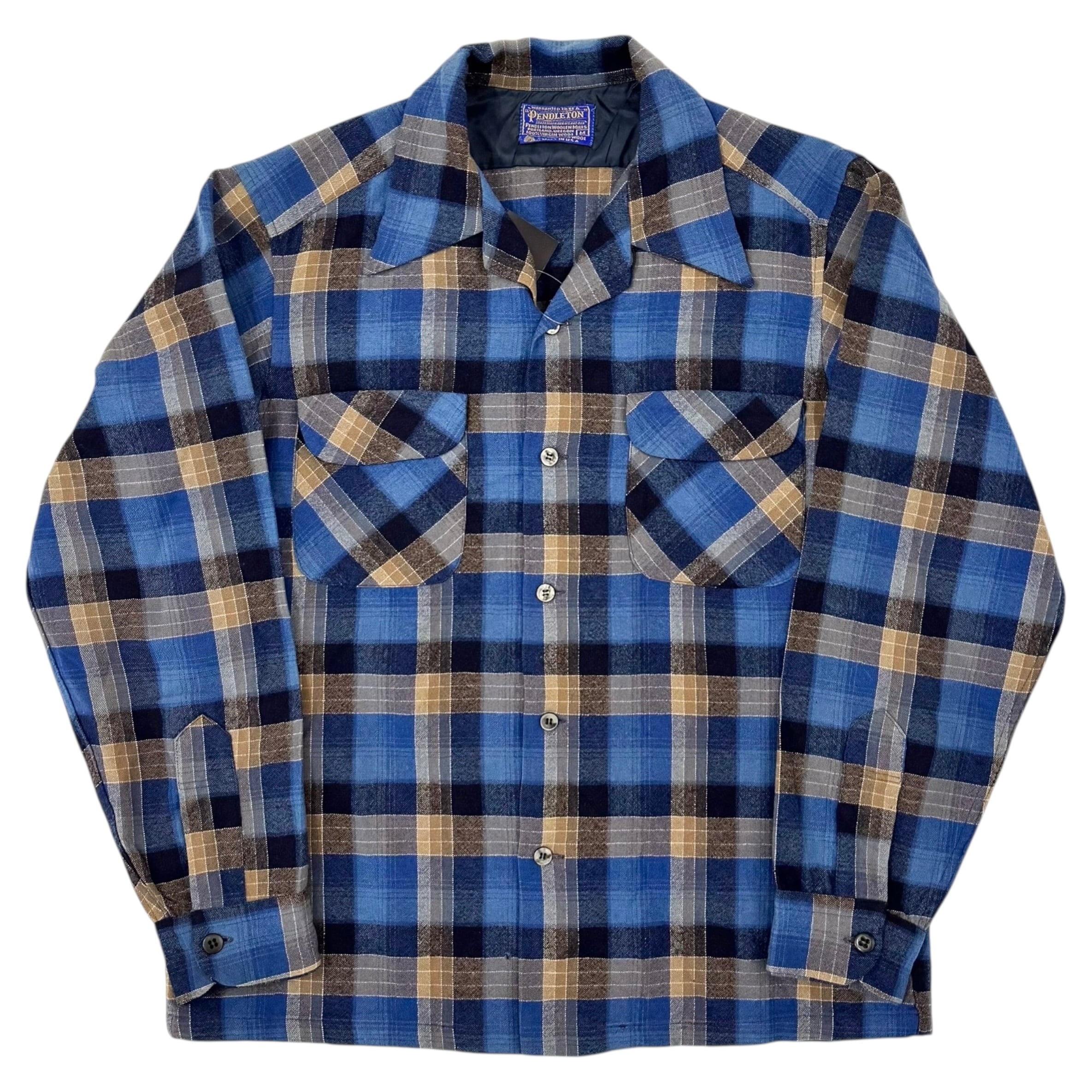 USA製 70s Pendleton ボードシャツ 70s PENDLETON BOARD Shirt blue | BerBerJin Yuhodo