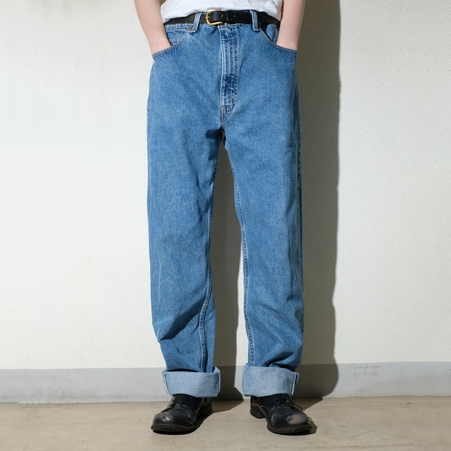 90's Levi's 505 made in USA "washed blue" 実寸36.5×34