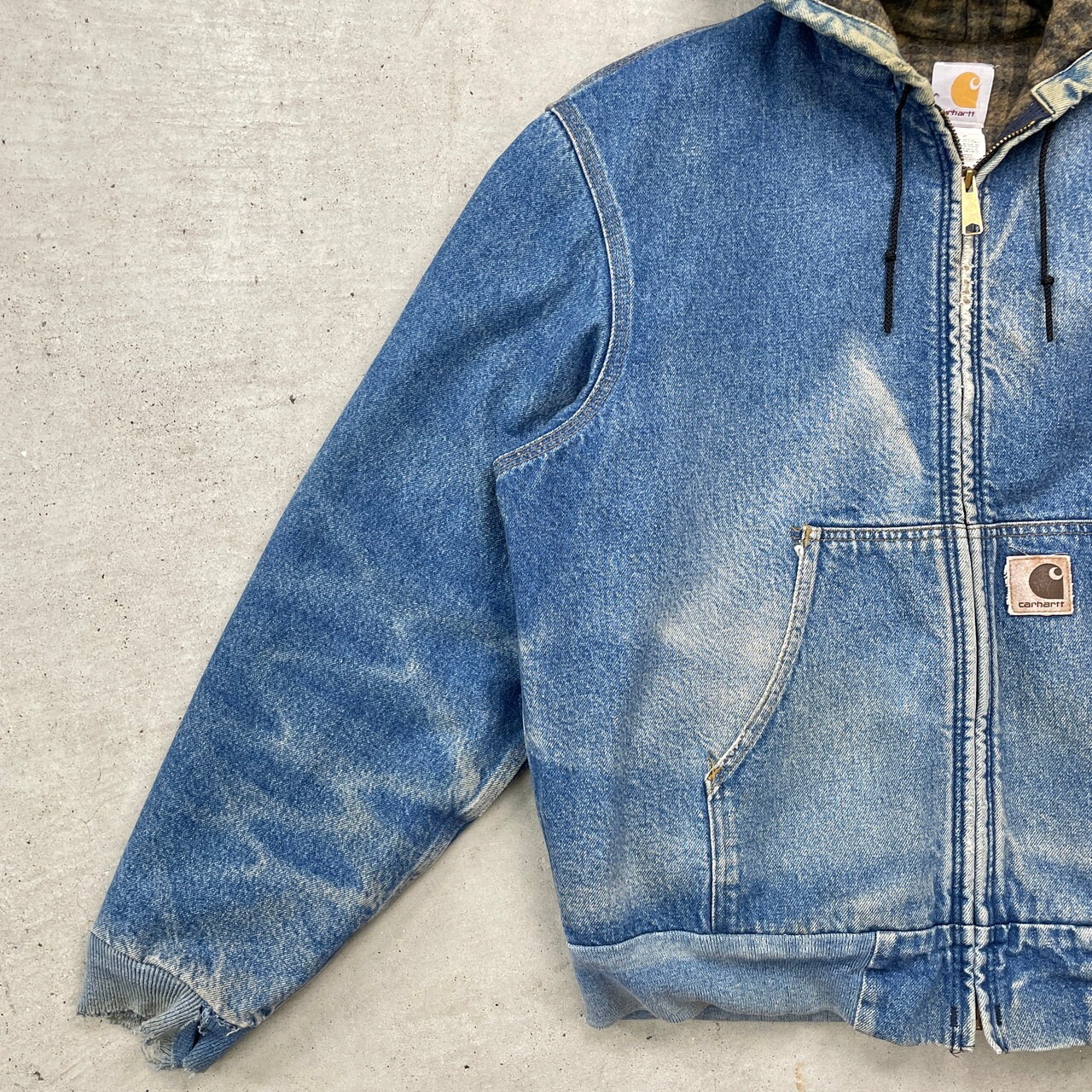 00年代 Carhartt カーハート デニム地 アクティブジャケット メンズL 