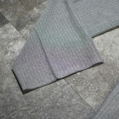 herringbone twill wide 2 tuck slacks melange gray