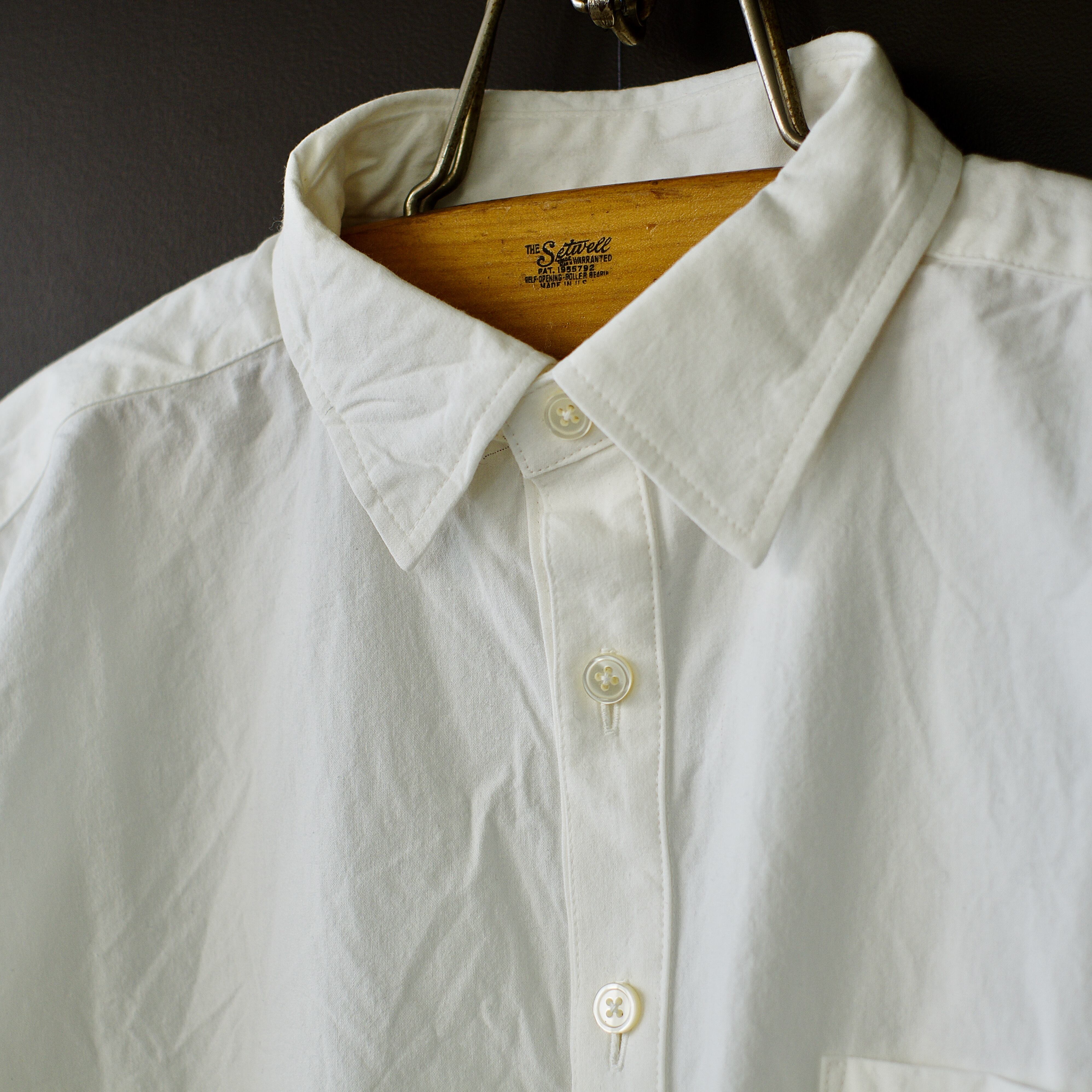 SPINNER BAIT】pullover vintage finish ramos shirt (off white