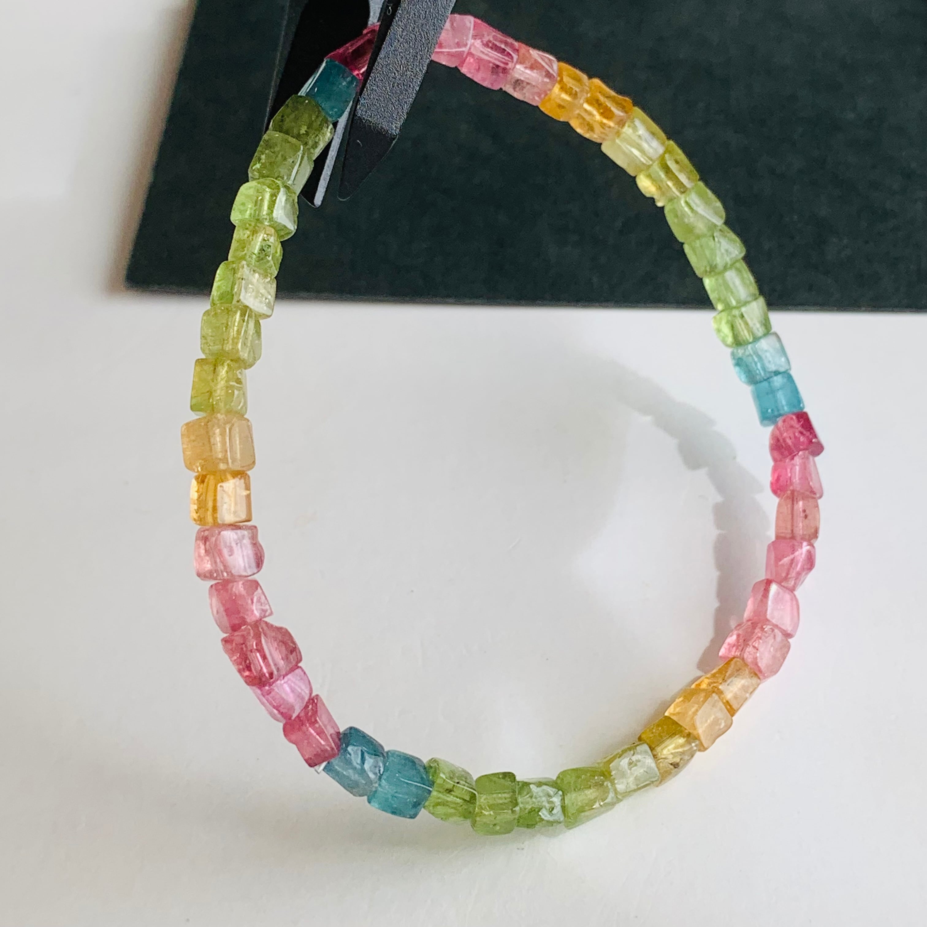 ❤︎さくらトルマリンブレスレット❤︎春カラー トルマリン 桜ピンク お姫様配色 ブレスレット バングル レア No.223