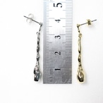 しずくデザインピアス 韓国デザイン GOLD SILVER 4㎝ 両耳用 軽い付け心地 普段使いピアス 耳元に揺れるしずく しずくのようなフォルム bittersweet