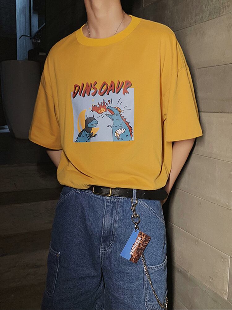 全3色 Tシャツ カットソー プリント カジュアル シンプル