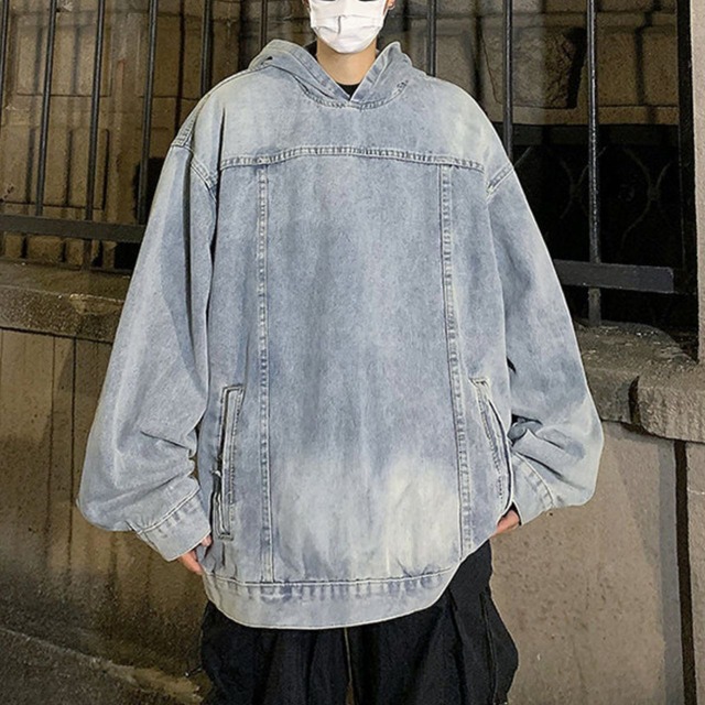 Casual Denim Hoodie【L0102】