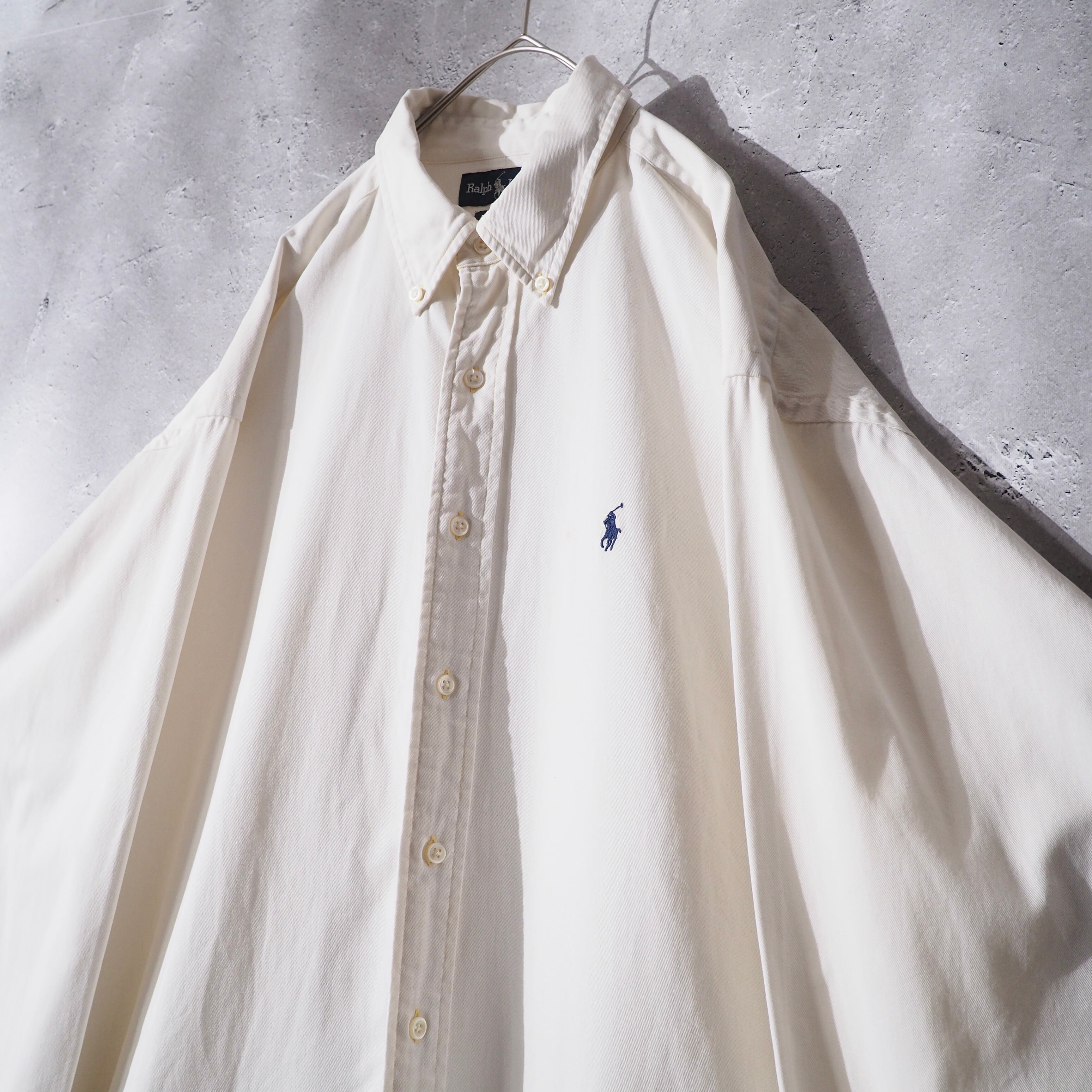 1990s " Ralph Lauren " Vintage Loose White Button Down Shirt