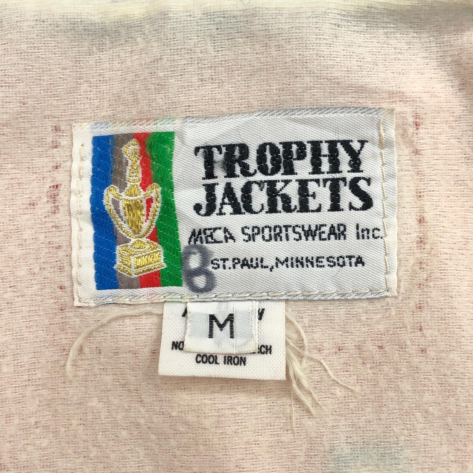 TROPHY JACKETS 80年代 USA製 ナイロンジャケット オレンジ サイズ：M