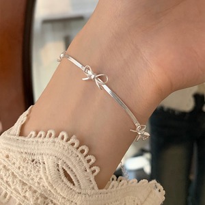 Weiwan925シルバーリボンデザインブレスレット