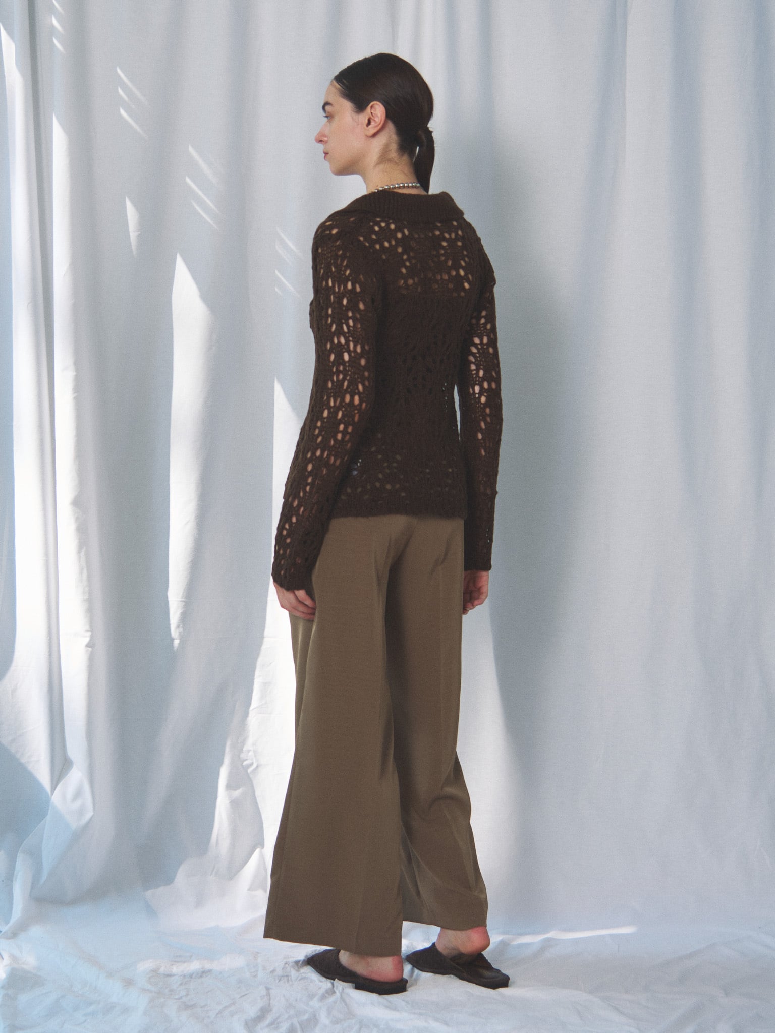 MOHAIR POLO KNIT CD(ﾓﾍｱﾎﾟﾛﾆｯﾄｶｰﾃﾞ)【7533147】 | CIEL'AIR