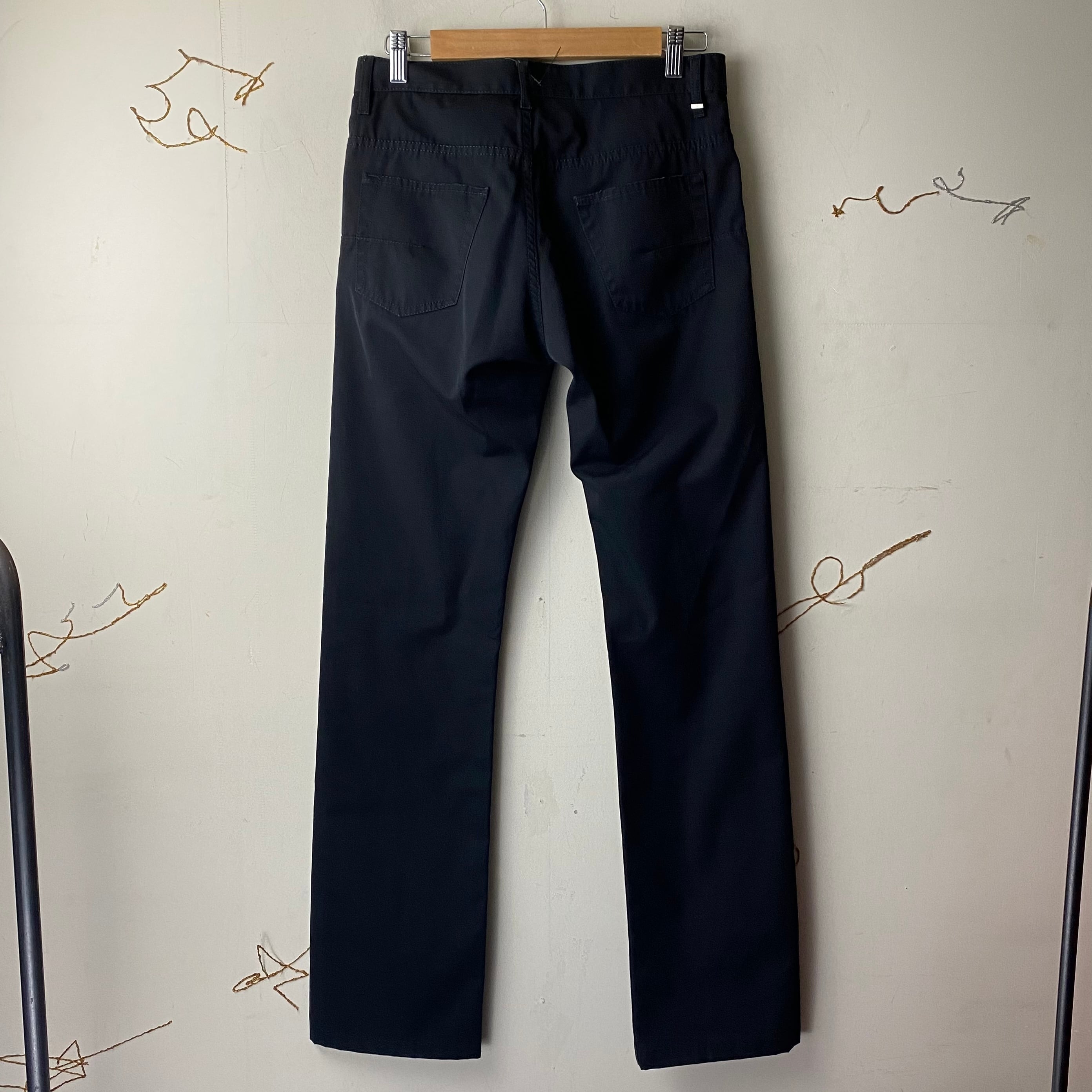 04SS DIOR HOMME black polyester pants | NOIR ONLINE