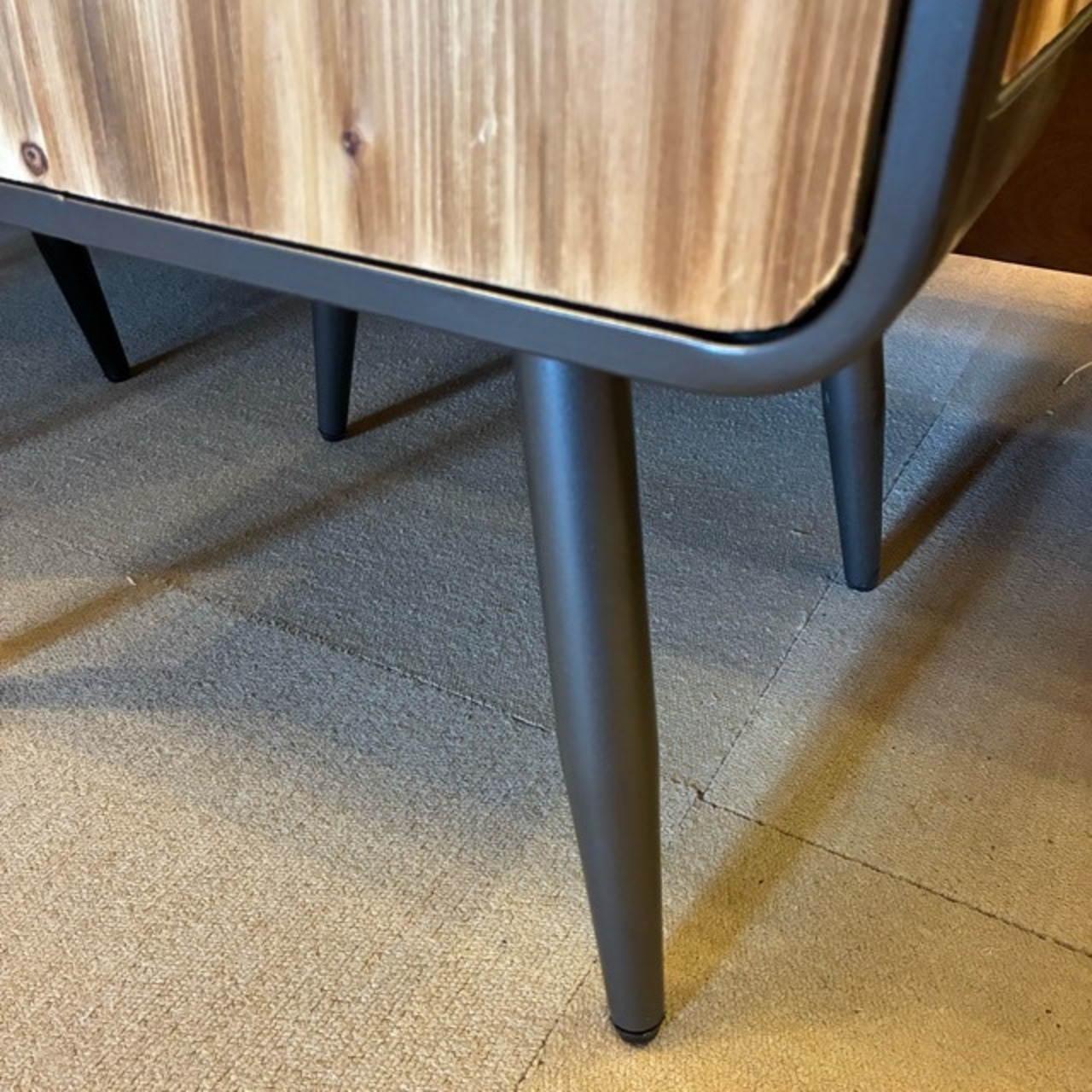 Wood＆Iron Mesh Cabinet L　ウッド＆アイアンメッシュキャビネット　L　3段　ミリタリー　収納家具　棚　リビング　寝室　ガレージ　インダストリアル