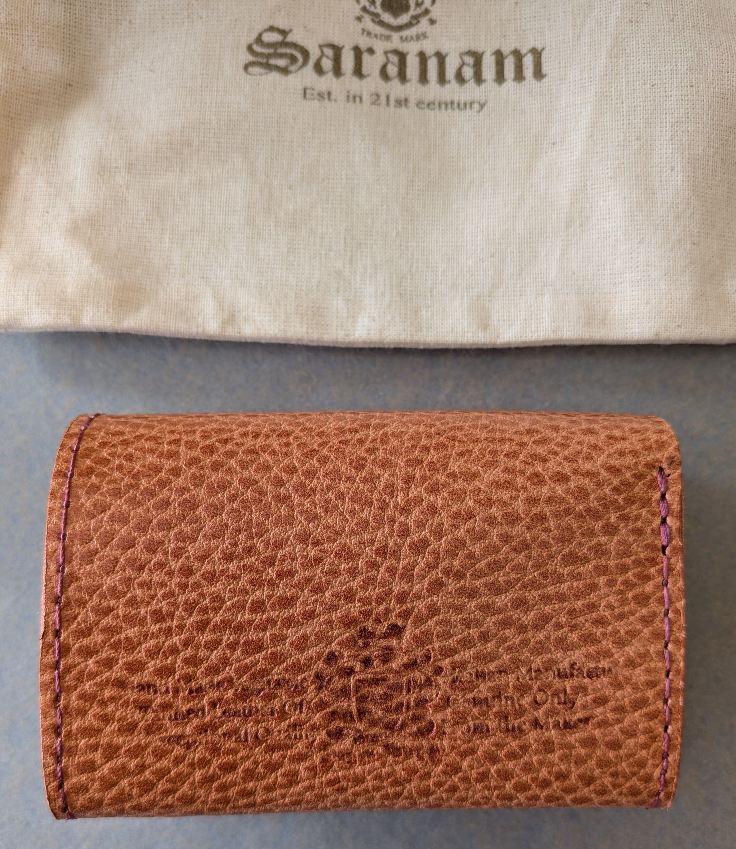 saranam ］サラナン / トリニティーミニ財布 / Dollaro Leather