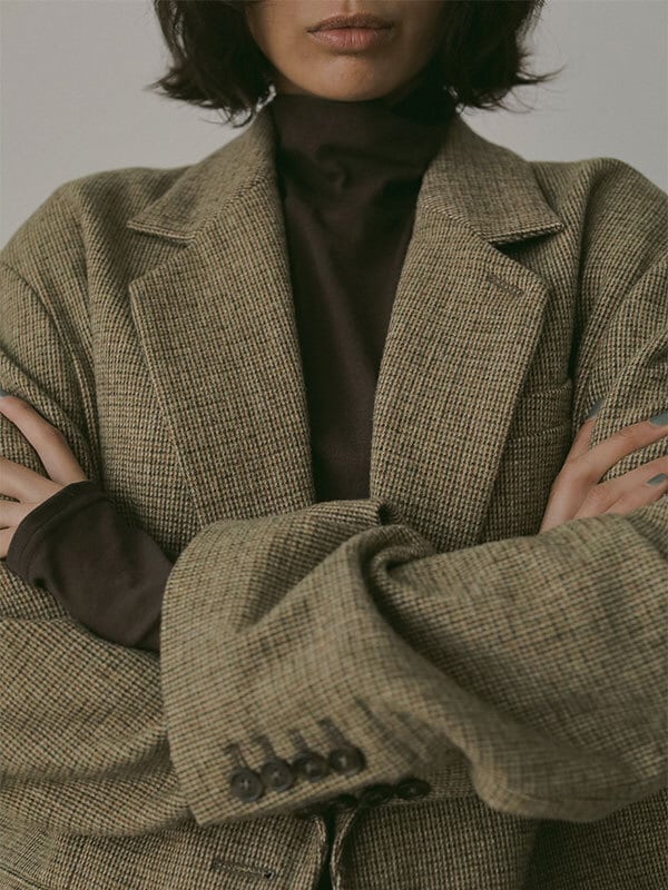 ETRE TOKYO(エトレトウキョウ) チェックツィードテーラージャケット