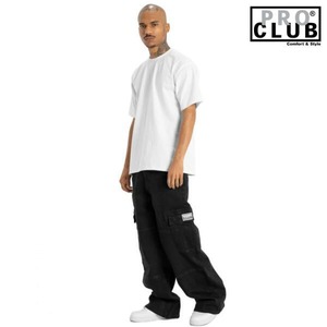 PRO CLUB 「Denim Cargo Pants Baggy Black」