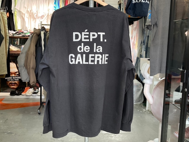 GALLERY DEPT FRENCH COLLECTOR L/S TEE BLACK LARGE 120KK1050