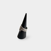 Karen silver ,double floral ring
