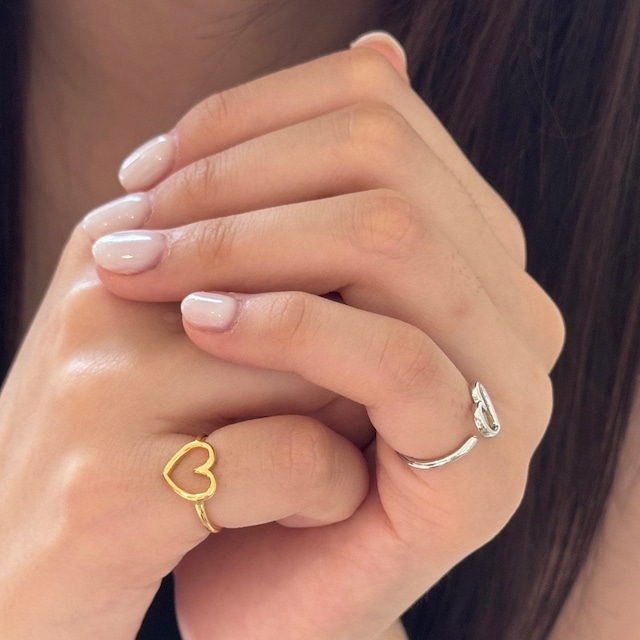 heart point ring【 2color 】No.R022