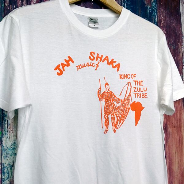 Jah shaka 半袖白色 Tシャツ 選べる6サイズ S,M,L,XL,XXL,XXXL 送料