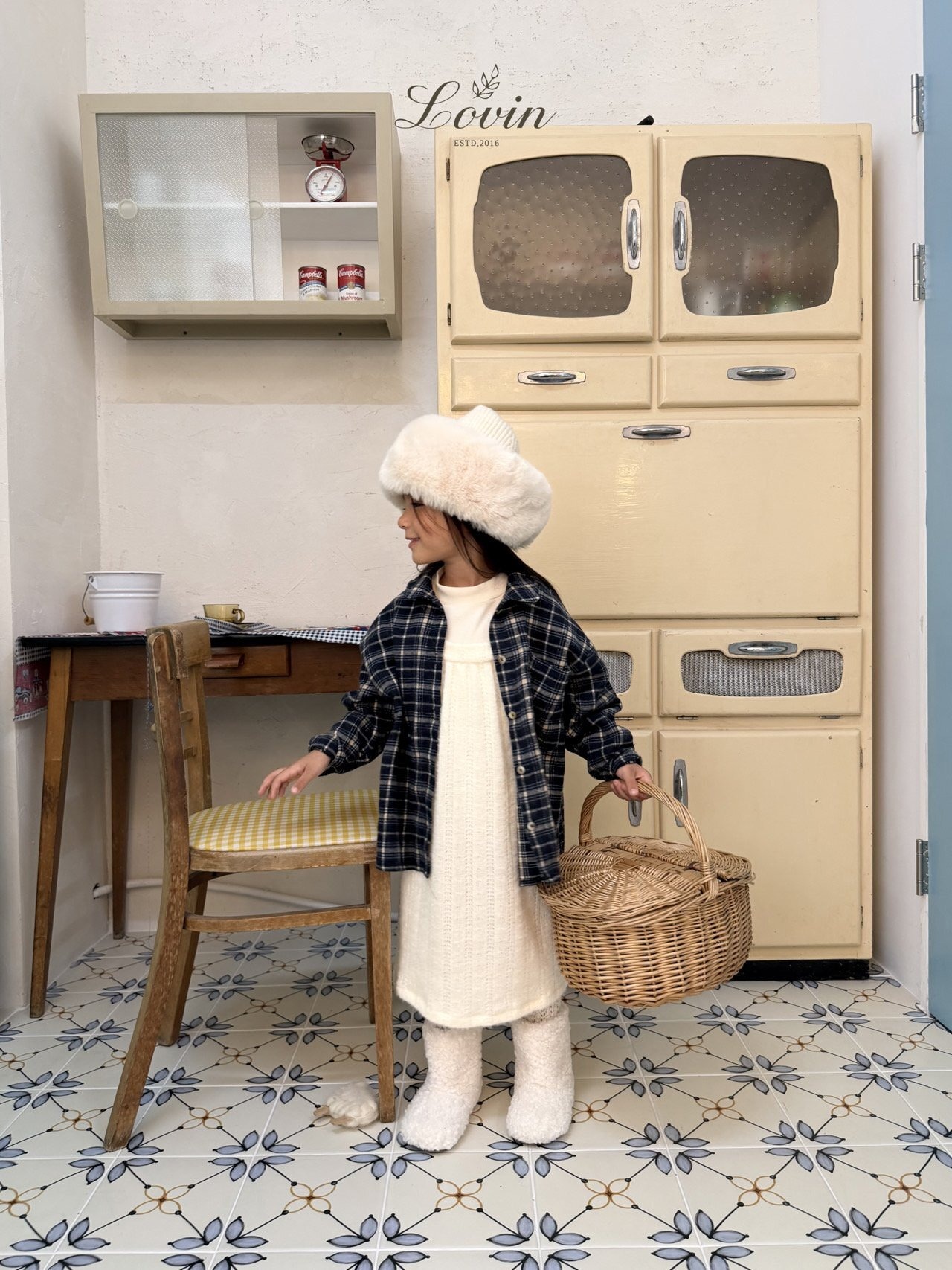 ラヴィン / Lovin / クラシックチェックシャツ / 韓国子供服 / キッズ / 26winter〖取寄〗*XXS~XL*
