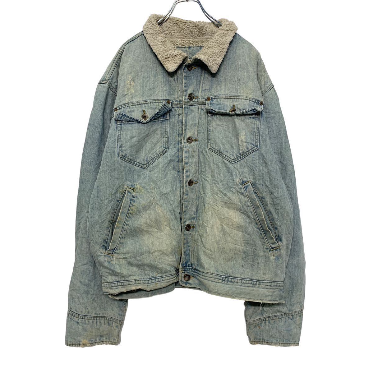 OLD NAVY ボア デニムジャケット XL ライトブルー オールドネイビー