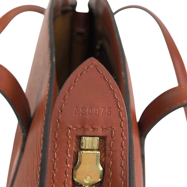 LOUIS VUITTON ルイヴィトン サンジャック エピ ハンドバッグ ブラウン レザー vintage ヴィンテージ オールド u5h6dx