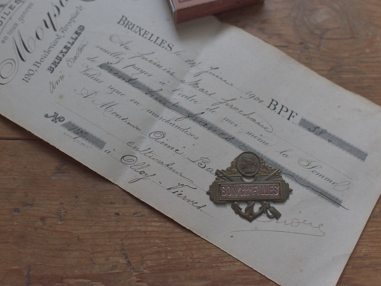 小さなブリキの小物 フレンチアンティーク