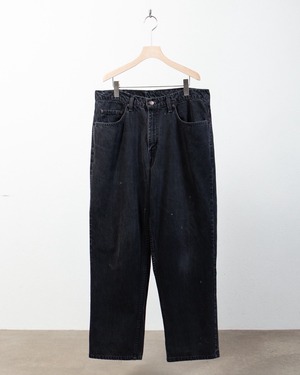 "Levi's" 535 baggy silhouette black denim trousers