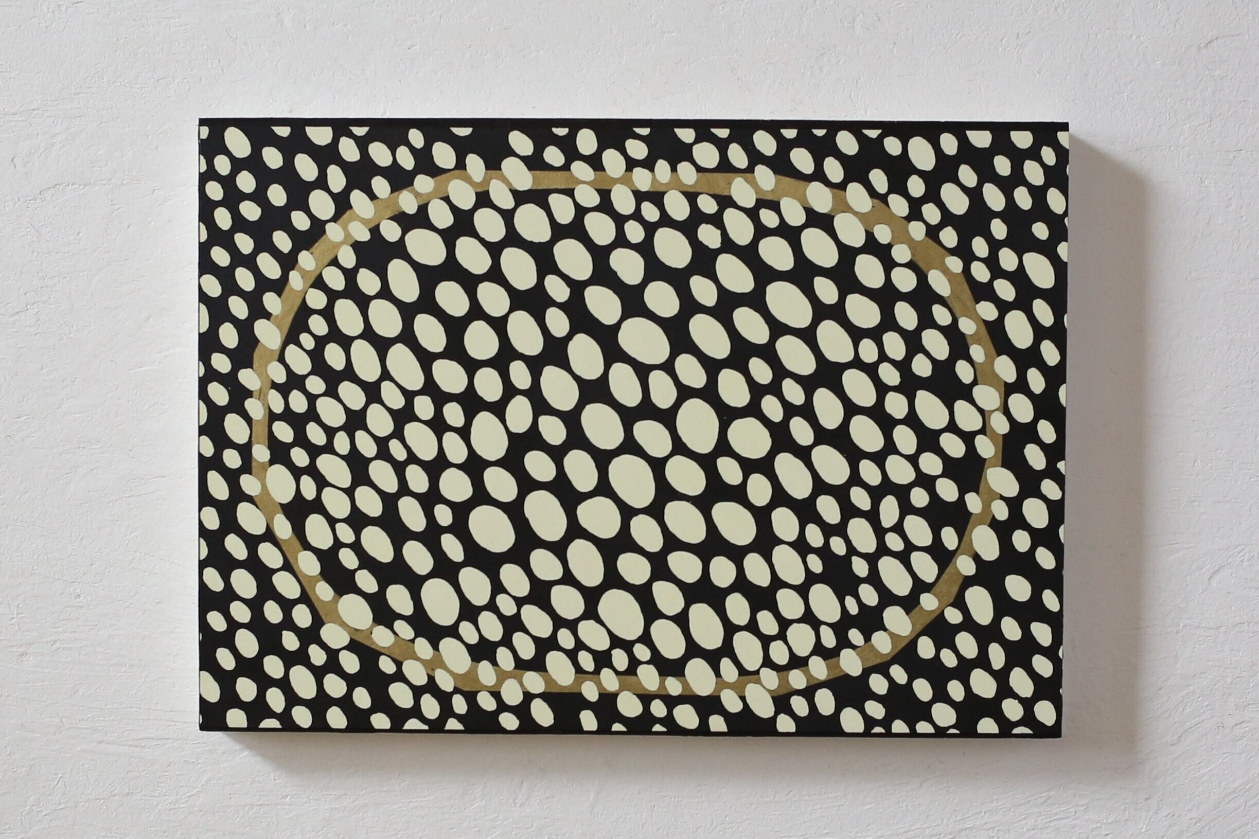 A4 木製パネル「ドット03」 M-148